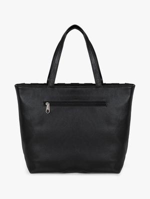 black leatherette (pu) regular handbag - 17677030 - Standard Image - 2