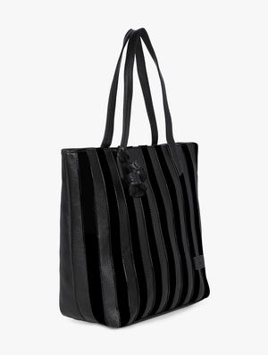 black leatherette (pu) regular handbag - 17677030 - Standard Image - 5