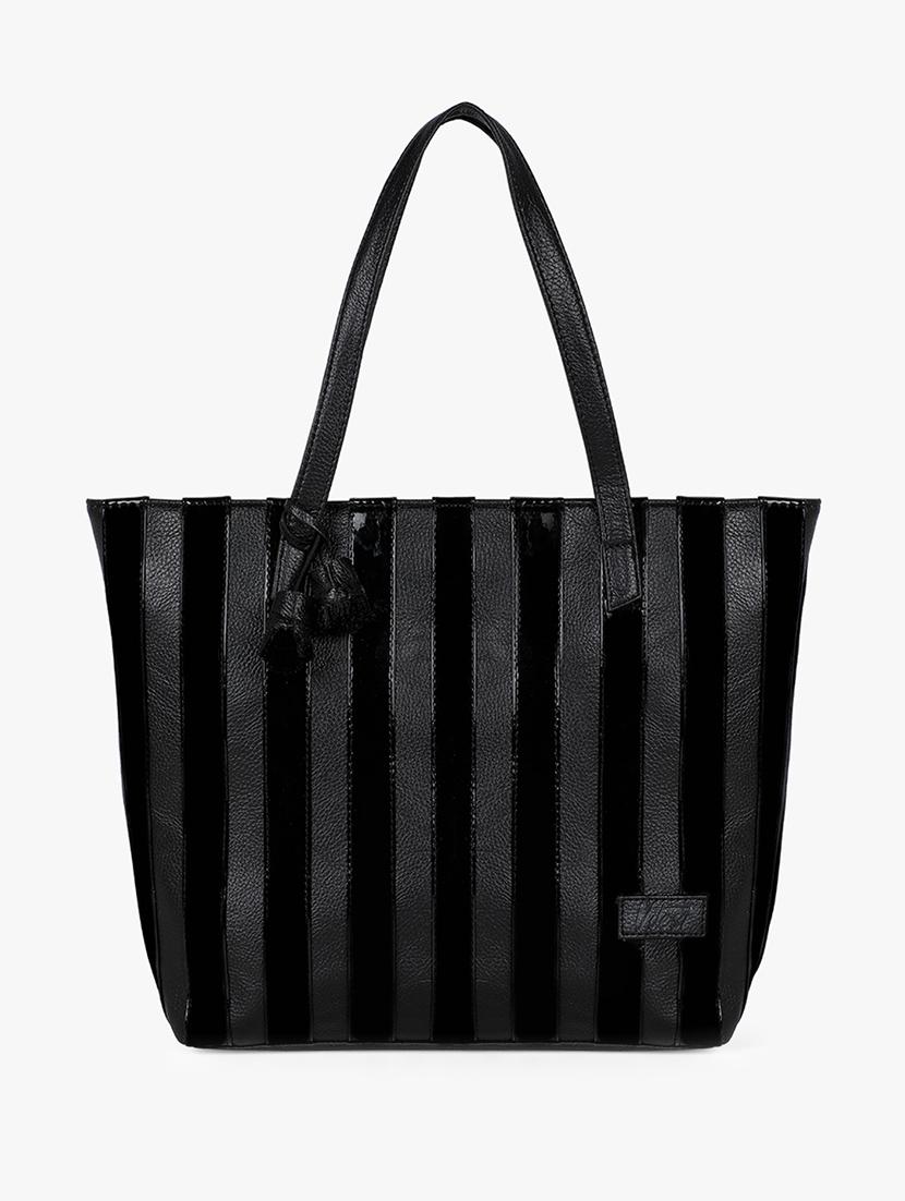 black leatherette (pu) regular handbag - 17677030 - Zoom Image - 1