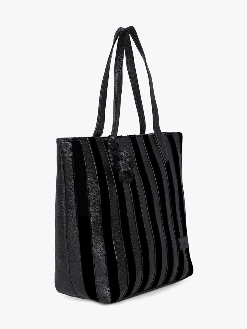 black leatherette (pu) regular handbag - 17677030 - Zoom Image - 5