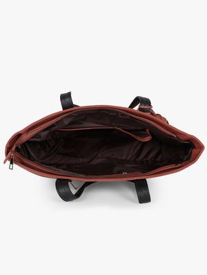 red leatherette (pu) regular handbag - 17677033 - Standard Image - 3