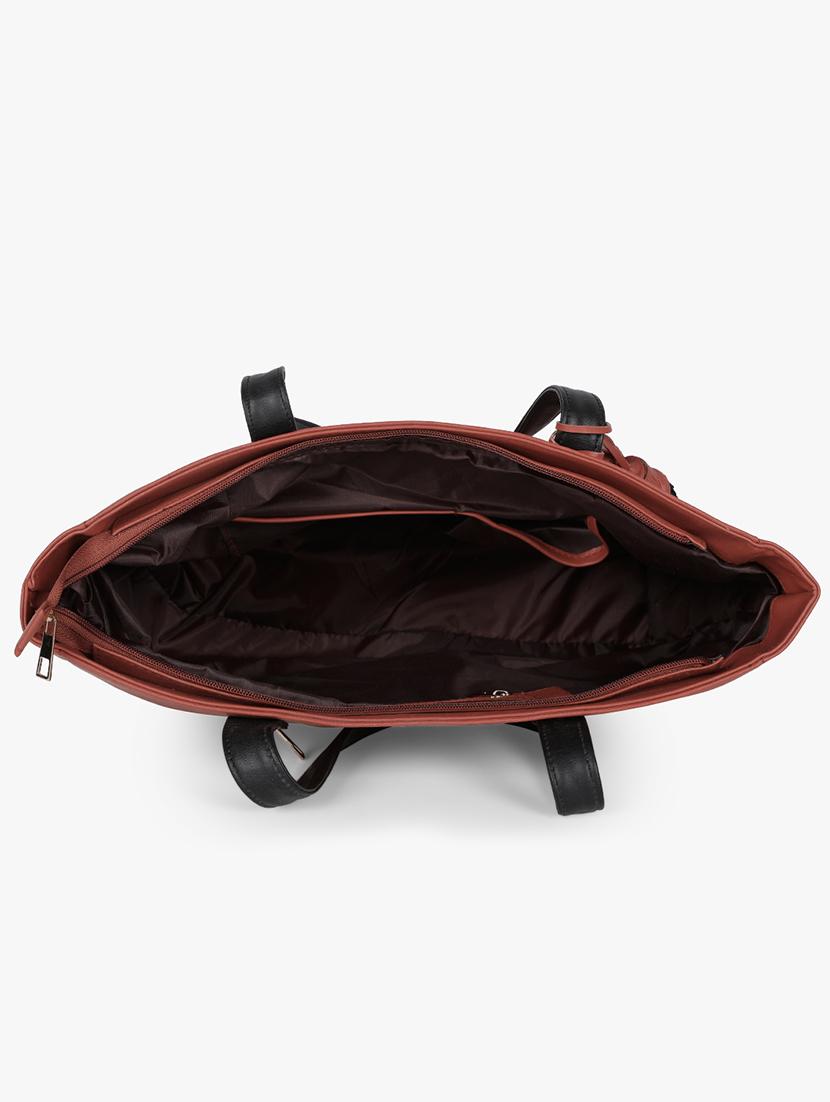 red leatherette (pu) regular handbag - 17677033 - Zoom Image - 3