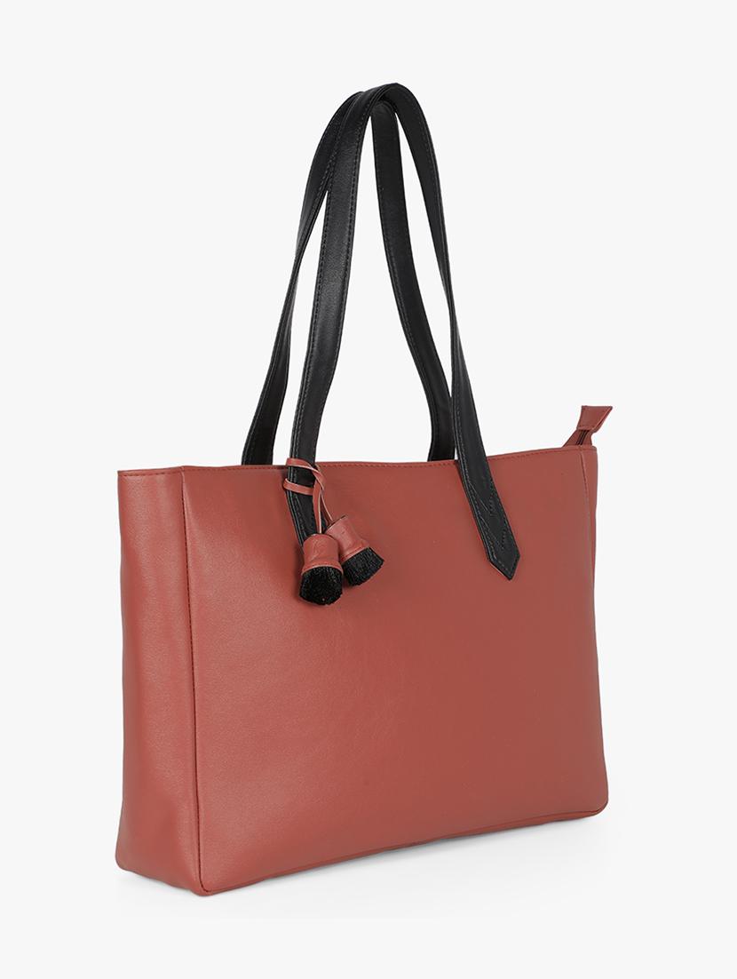 red leatherette (pu) regular handbag - 17677033 - Zoom Image - 5