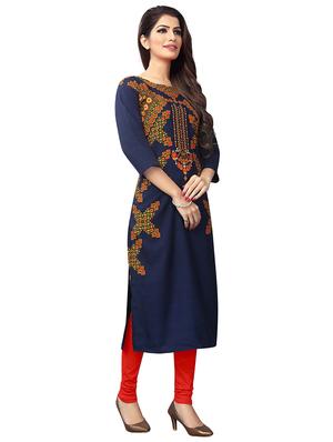 multi colored crepe combos kurta - 17678022 - Standard Image - 4