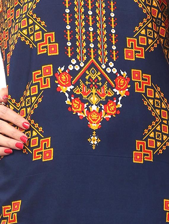 multi colored crepe combos kurta - 17678022 - Zoom Image - 6