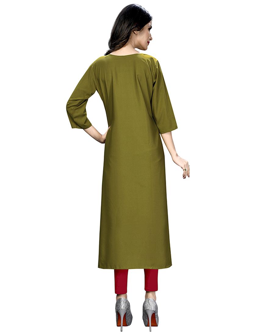 multi colored crepe combos kurta - 17678029 - Zoom Image - 3