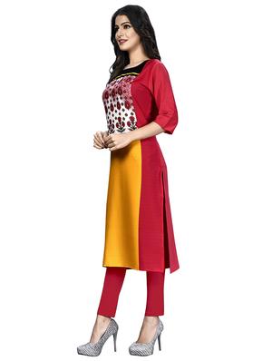 multi colored crepe combos kurta - 17678031 - Standard Image - 2