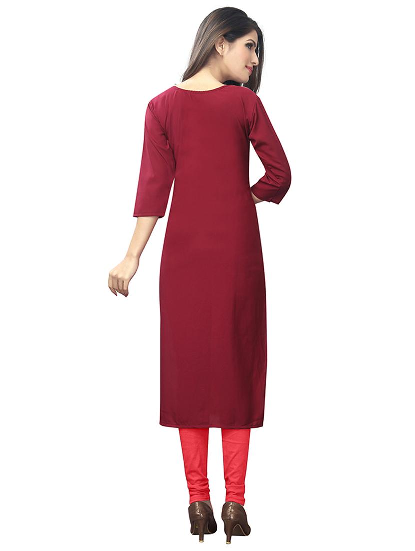 multi colored crepe combos kurta - 17678040 - Zoom Image - 3