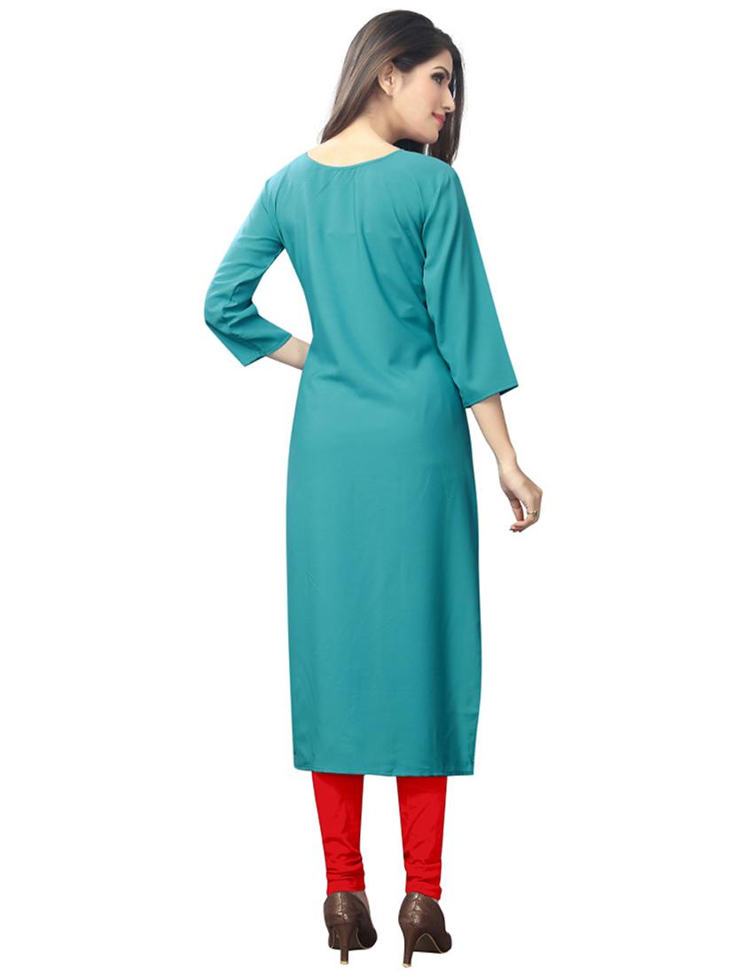 multi colored crepe combos kurta - 17678041 - Zoom Image - 5