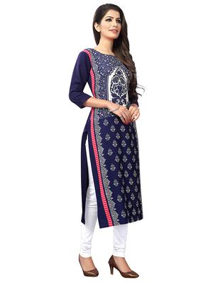 multi colored crepe combos kurta - 17678057 - Standard Image - 2