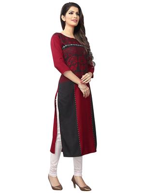 multi colored crepe combos kurta - 17678061 - Standard Image - 4