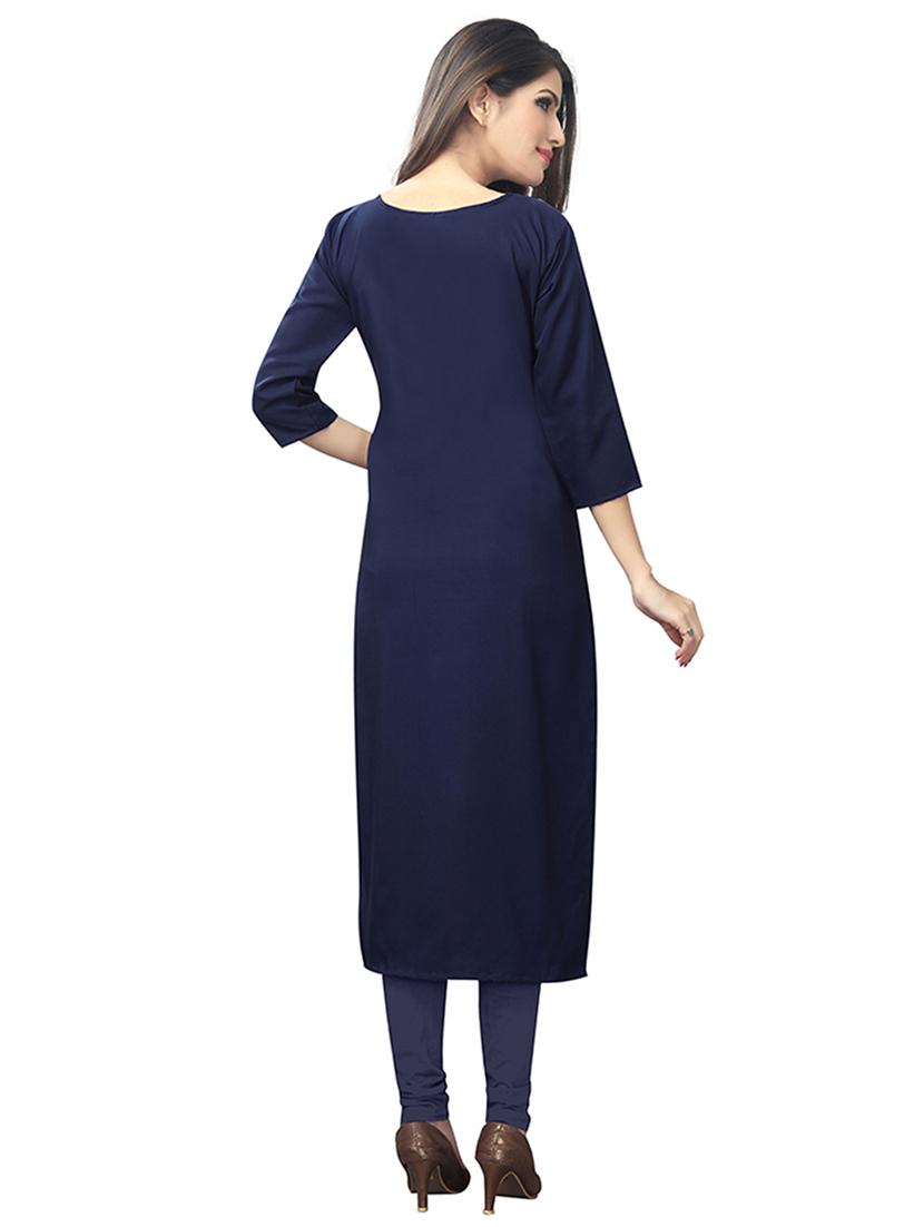 multi colored crepe combos kurta - 17678061 - Zoom Image - 3
