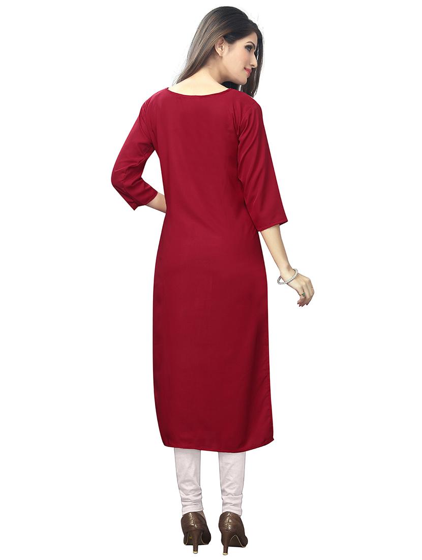 multi colored crepe combos kurta - 17678061 - Zoom Image - 5