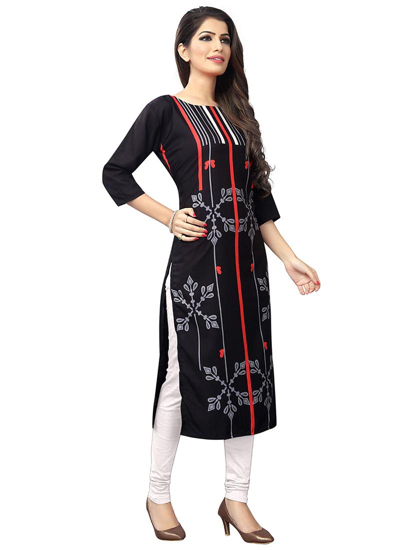 multi colored crepe combos kurta - 17678079 - Zoom Image - 4