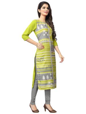 multi colored crepe combos kurta - 17678107 - Standard Image - 2