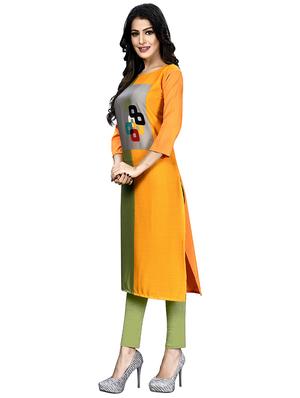 multi colored crepe combos kurta - 17678110 - Standard Image - 4