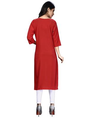 multi colored crepe combos kurta - 17678112 - Standard Image - 5