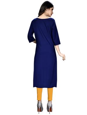 multi colored crepe combos kurta - 17678117 - Standard Image - 5