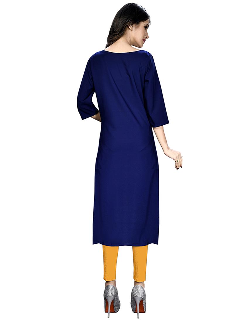 multi colored crepe combos kurta - 17678117 - Zoom Image - 5