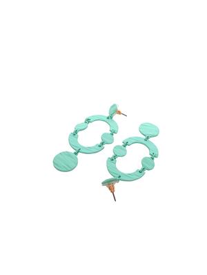 blue metal drop earring - 17678729 - Standard Image - 2