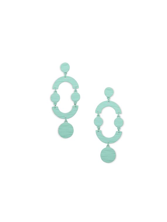 blue metal drop earring - 17678729 - Zoom Image - 3
