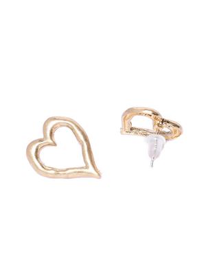 gold metal studs earring - 17678735 - Standard Image - 2
