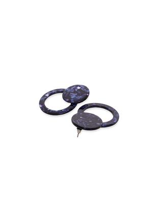 blue metal drop earring - 17678740 - Standard Image - 2
