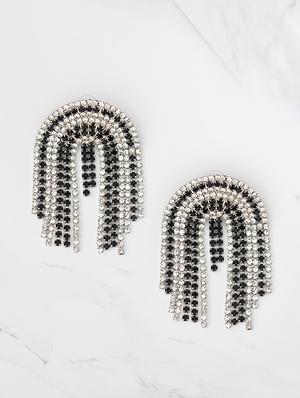 black metal drop earring - 17678884 - Standard Image - 2
