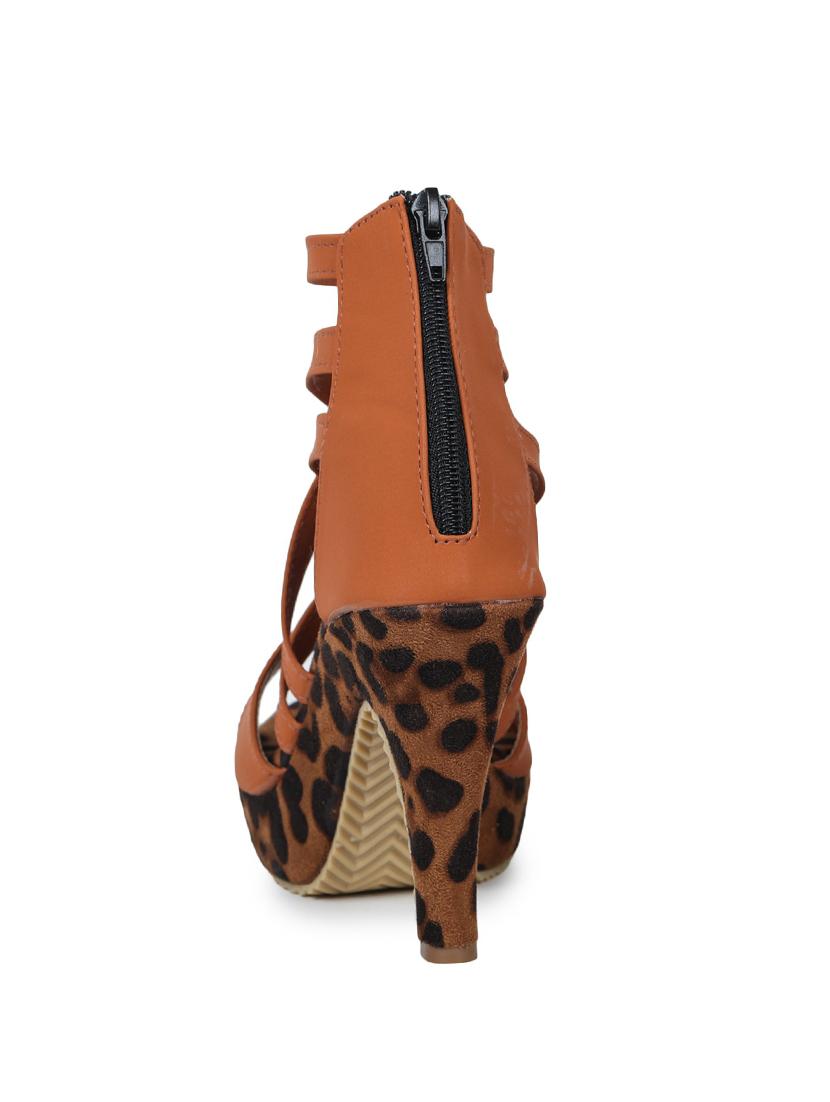 tan suede platforms pumps - 17678930 - Zoom Image - 3