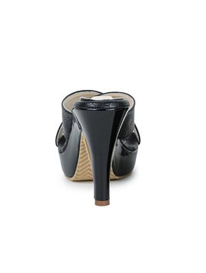 black suede platforms sandals - 17678939 - Standard Image - 2