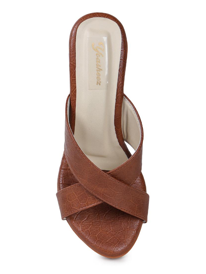tan suede platforms sandals - 17678940 - Zoom Image - 4