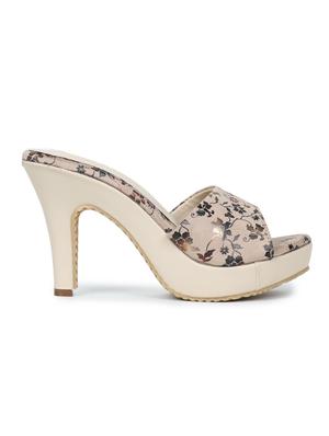 beige suede platforms sandals - 17678941 - Standard Image - 2