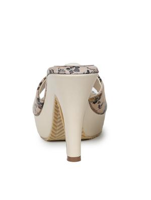 beige suede platforms sandals - 17678941 - Standard Image - 3