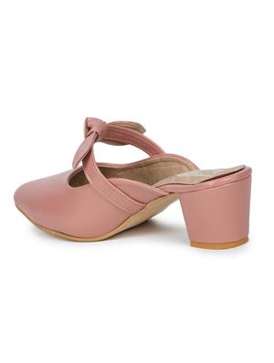 pink leatherette slip on pumps - 17678946 - Standard Image - 2
