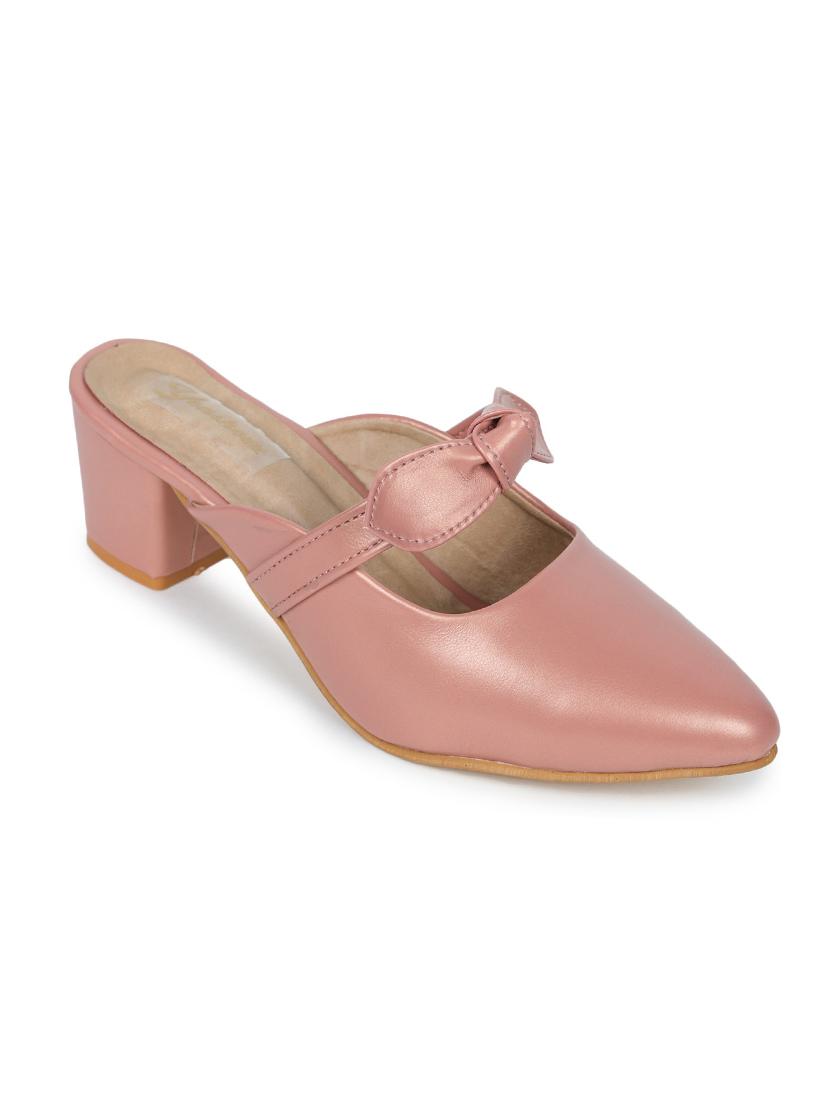 pink leatherette slip on pumps - 17678946 - Zoom Image - 1
