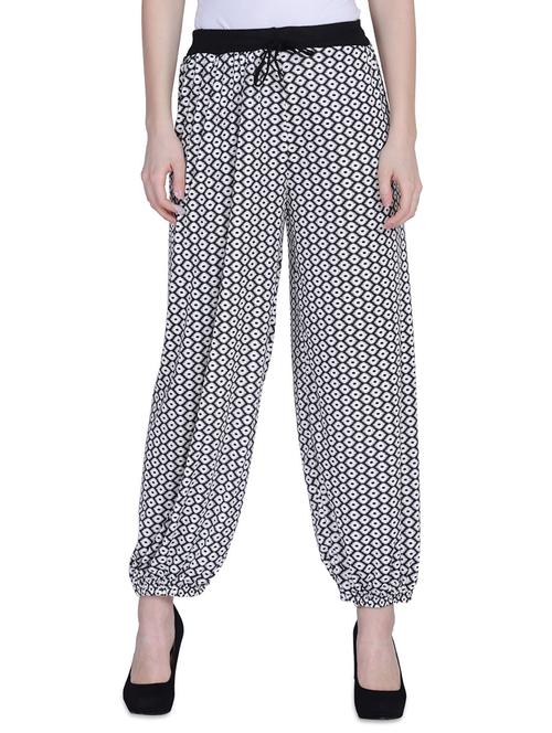 black printed harem - 17678970 - Standard Image - 1