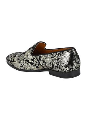 black leather slip on loafers - 17679032 - Standard Image - 3
