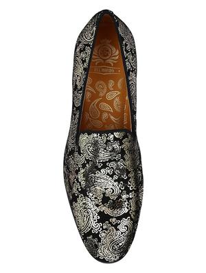 black leather slip on loafers - 17679032 - Standard Image - 4