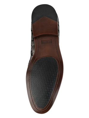 black leather slip on loafers - 17679032 - Standard Image - 5