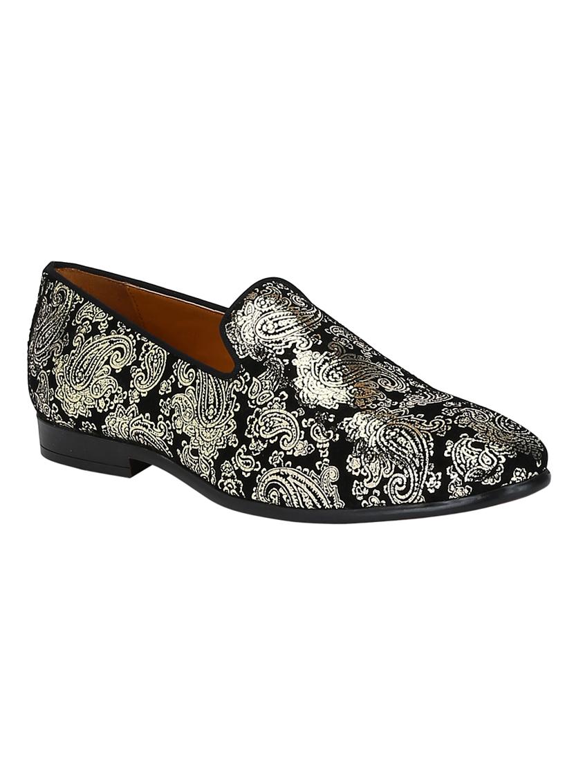 black leather slip on loafers - 17679032 - Zoom Image - 1