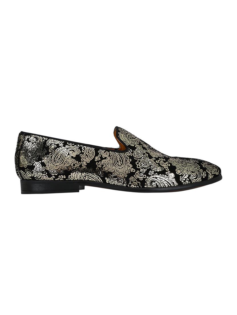 black leather slip on loafers - 17679032 - Zoom Image - 2