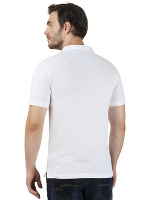 white solid polo t-shirt - 17679259 - Standard Image - 3