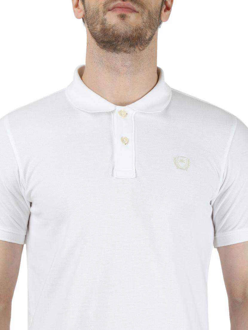 white solid polo t-shirt - 17679259 - Zoom Image - 5