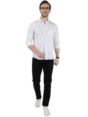 white printed casual shirt - 17679317 - Standard Image - 4
