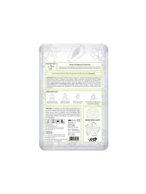 masking diva facial sheet mask of papaya & grape seed extract for skin vital infusion for women & men, 20ml (pack of 1) - 17679927 - Standard Image - 5