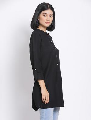 solid straight kurti - 17680052 - Standard Image - 2