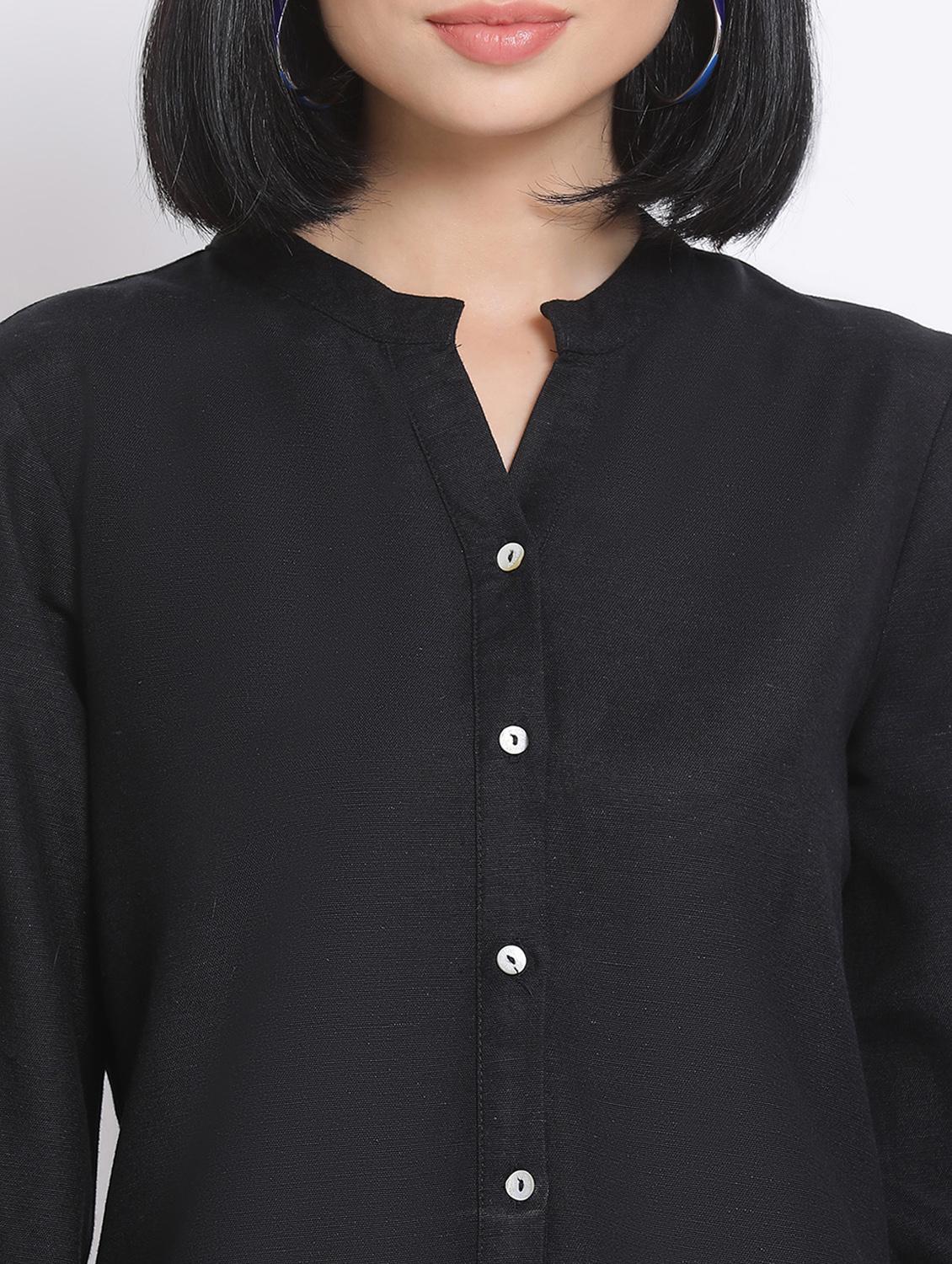 solid straight kurti - 17680052 - Zoom Image - 5