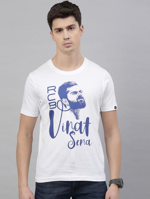 white front print t-shirt - 17680102 - Standard Image - 1