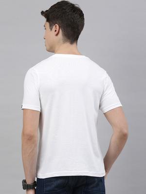 white front print t-shirt - 17680102 - Standard Image - 3
