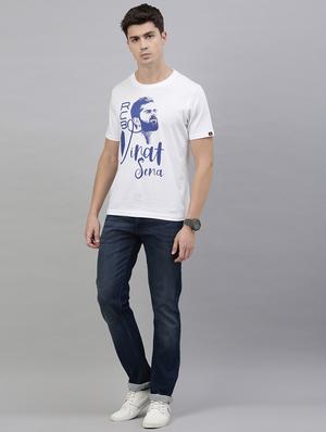 white front print t-shirt - 17680102 - Standard Image - 4